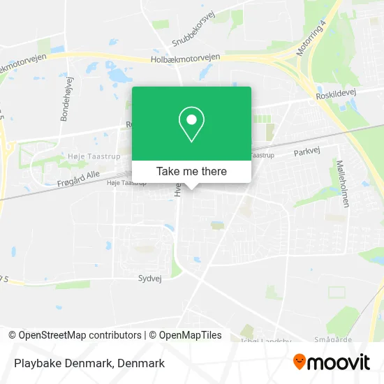 Playbake Denmark map