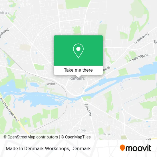 Made In Denmark Workshops map