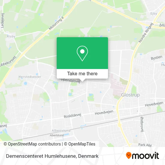 Demenscenteret Humlehusene map