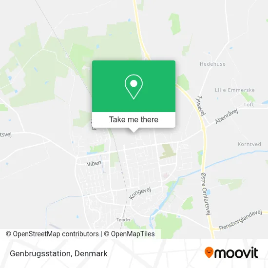 Genbrugsstation map