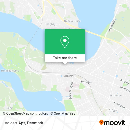 Valcert Aps map