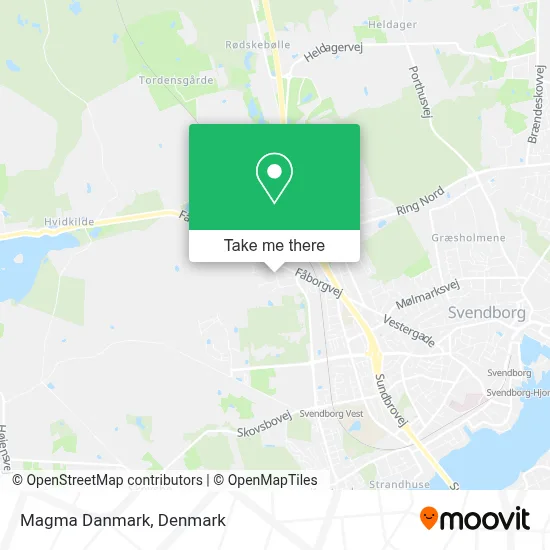 Magma Danmark map