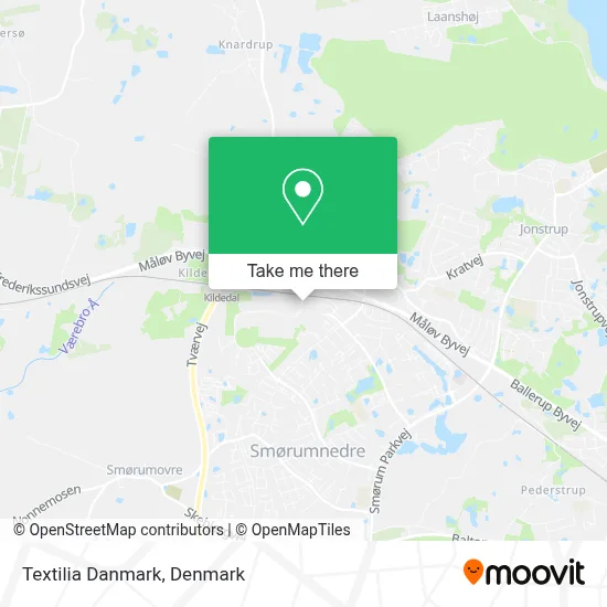 Textilia Danmark map