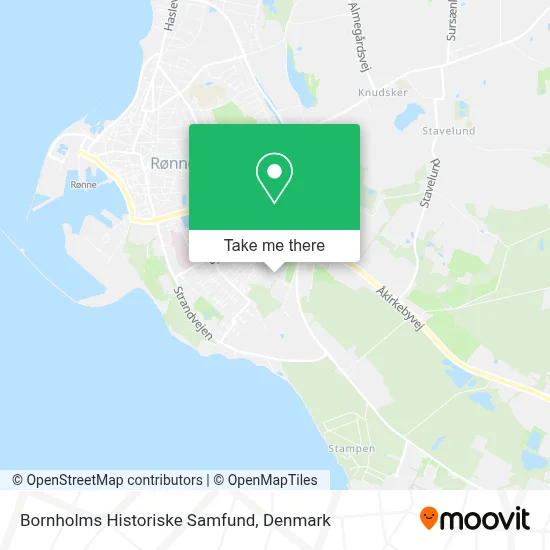 Bornholms Historiske Samfund map