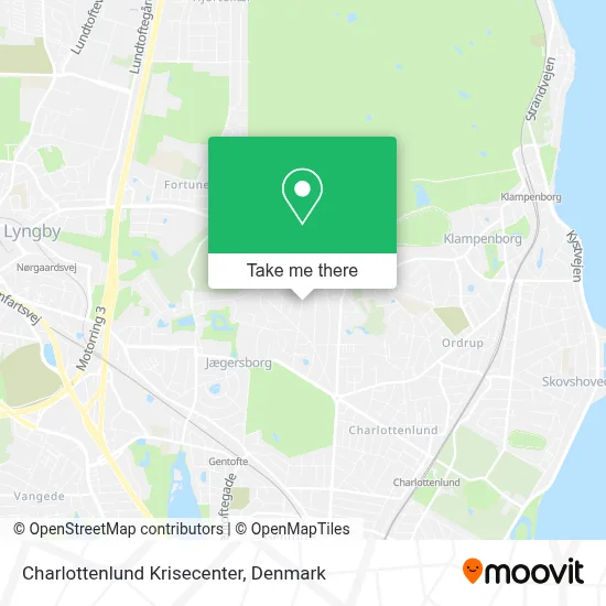Charlottenlund Krisecenter map