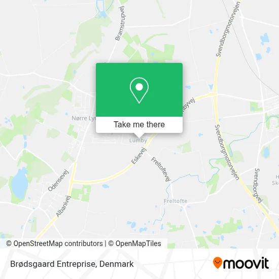 Brødsgaard Entreprise map
