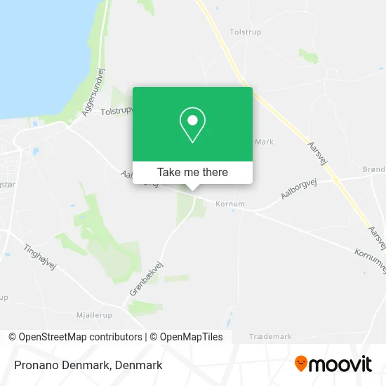 Pronano Denmark map