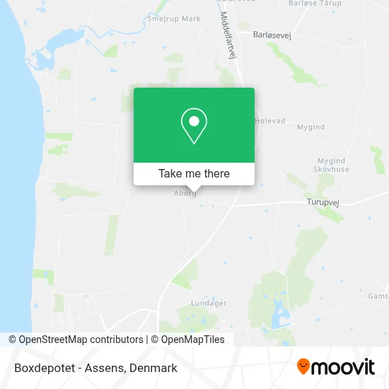 Boxdepotet - Assens map