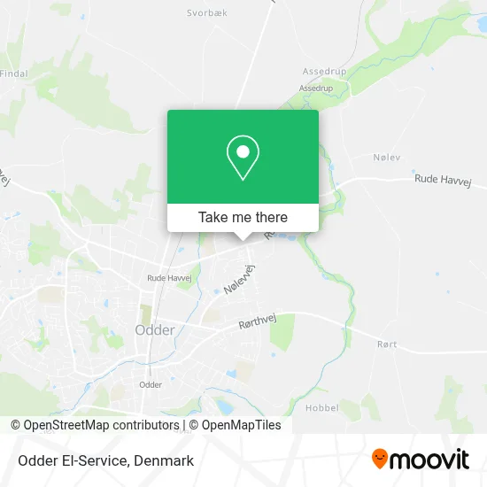Odder El-Service map