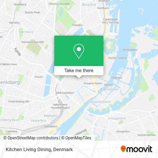 Kitchen Living Dining map