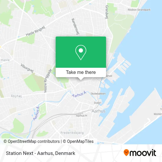 Station Next - Aarhus map