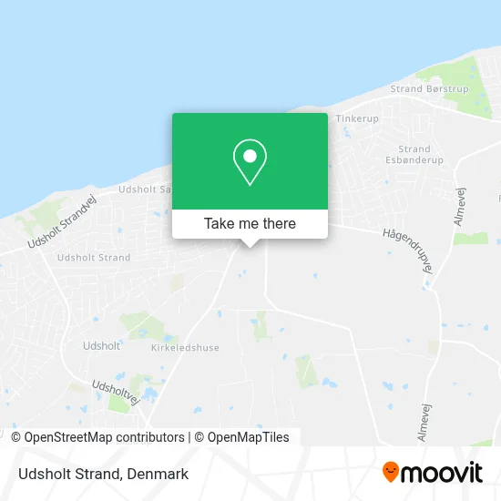 Udsholt Strand map