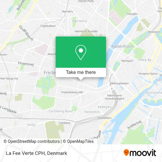 La Fee Verte CPH map