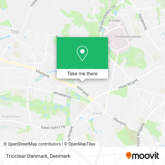 Trioclear Danmark map