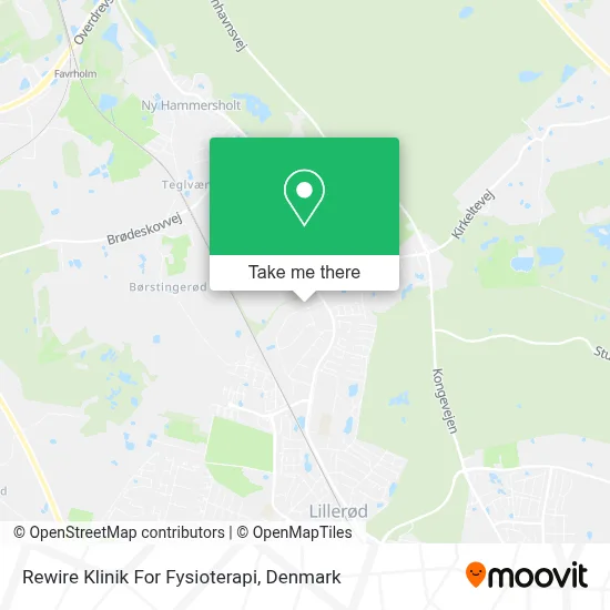 Rewire Klinik For Fysioterapi map