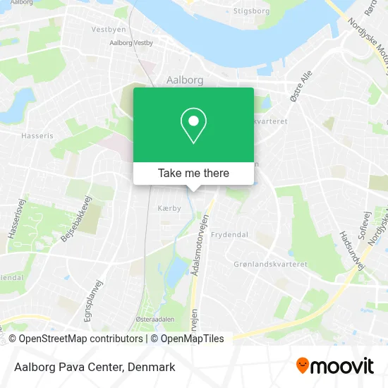 Aalborg Pava Center map