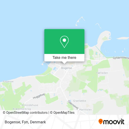 Bogense, Fyn map
