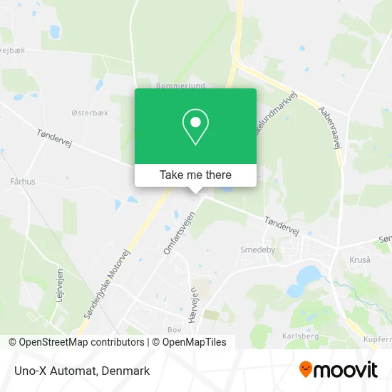 Uno-X Automat map