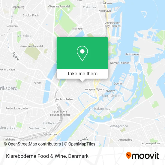 Klareboderne Food & Wine map