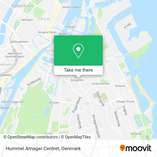 Hummel Amager Centret map