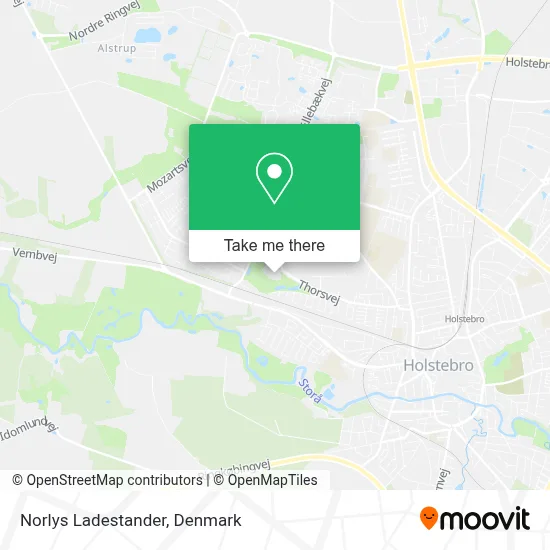 Norlys Ladestander map