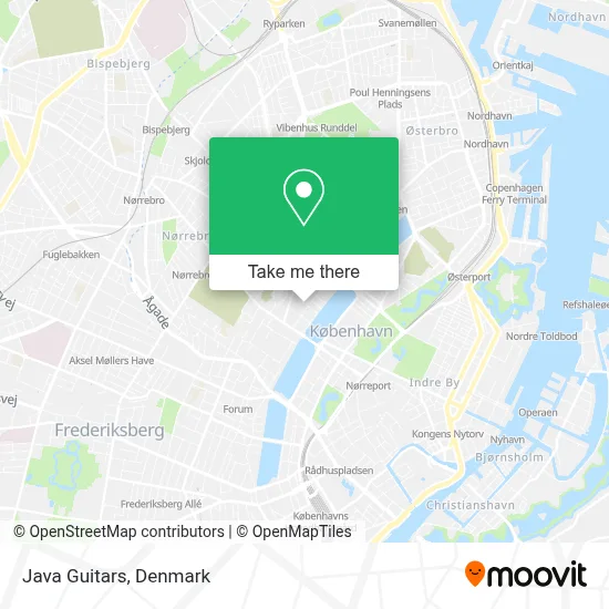 Java Guitars map