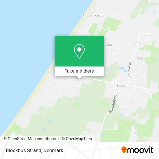 Blockhus Strand map