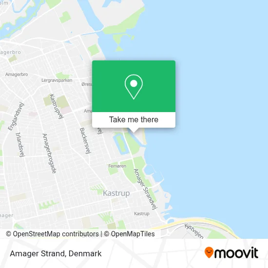 Amager Strand map