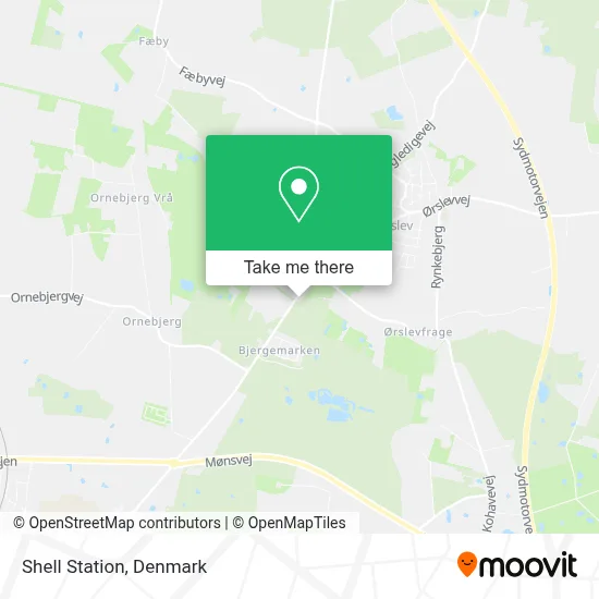 Shell Station map