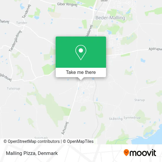Malling Pizza map