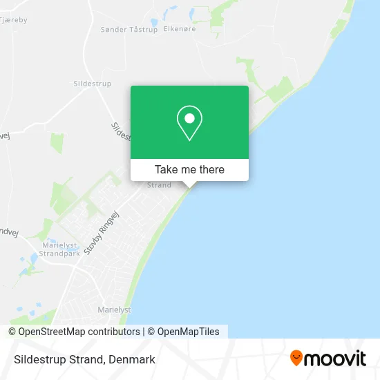 Sildestrup Strand map
