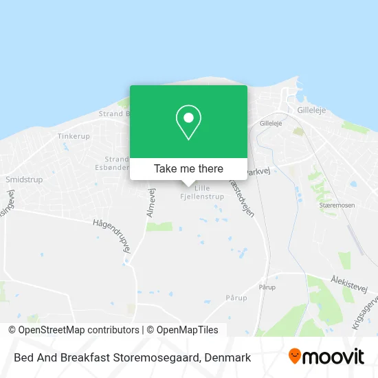 Bed And Breakfast Storemosegaard map