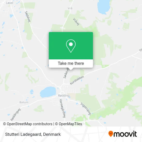 Stutteri Ladegaard map