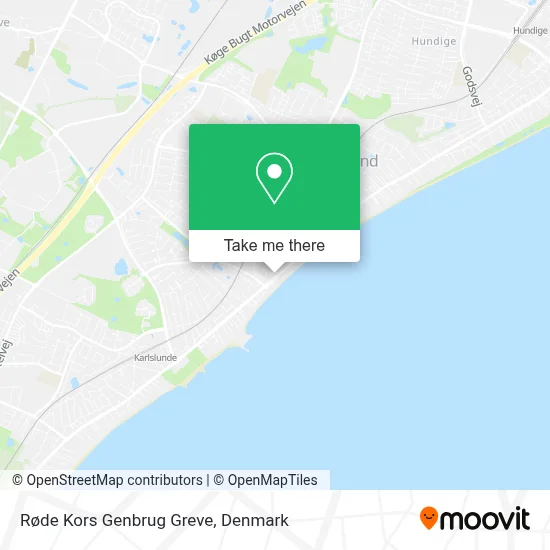 Røde Kors Genbrug Greve map