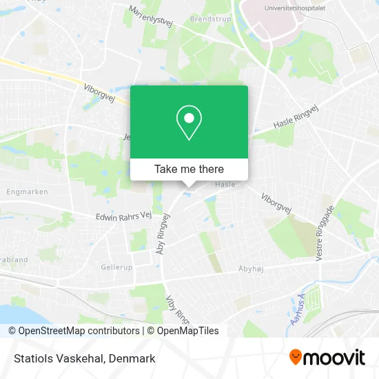 Statiols Vaskehal map