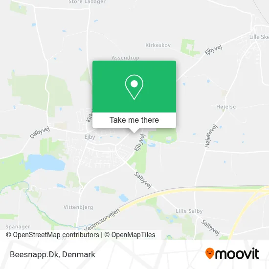 Beesnapp.Dk map