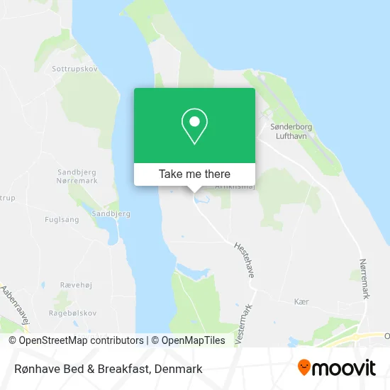 Rønhave Bed & Breakfast map