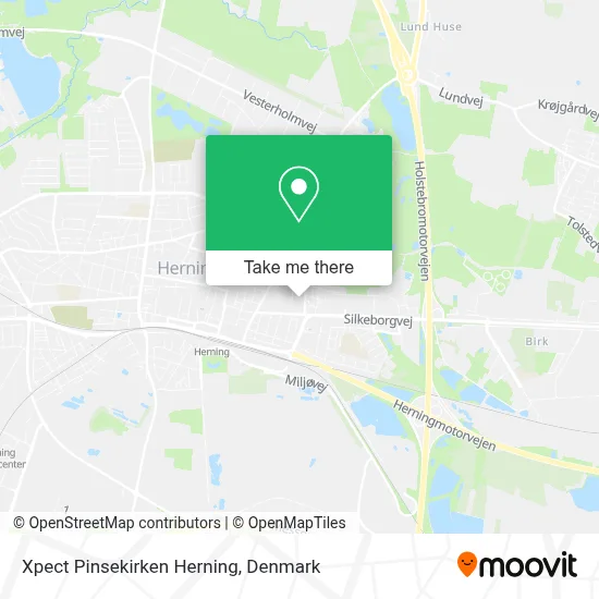 Xpect Pinsekirken Herning map