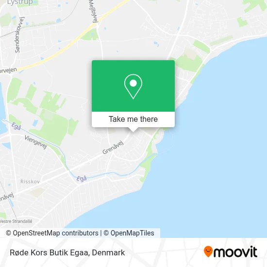 Røde Kors Butik Egaa map