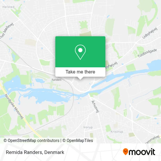 Remida Randers map