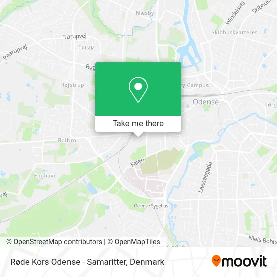 Røde Kors Odense - Samaritter map