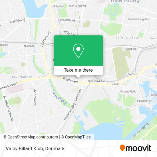 Valby Billard Klub map