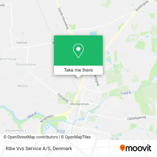 Ribe Vvs Service A/S map