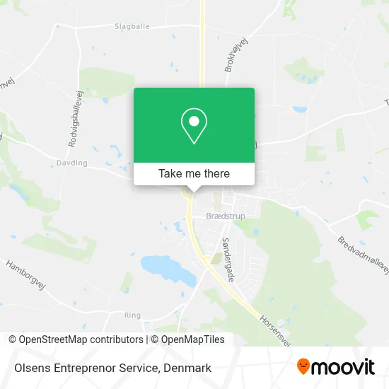 Olsens Entreprenor Service map