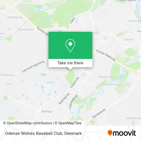 Odense Wolves Baseball Club map