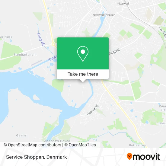 Service Shoppen map