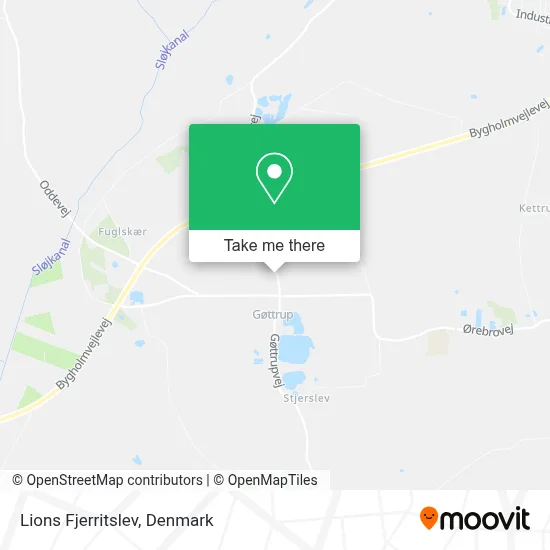 Lions Fjerritslev map