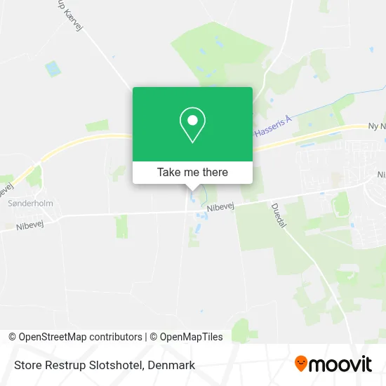 Store Restrup Slotshotel map