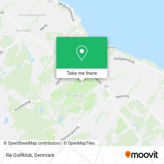 Rø Golfklub map