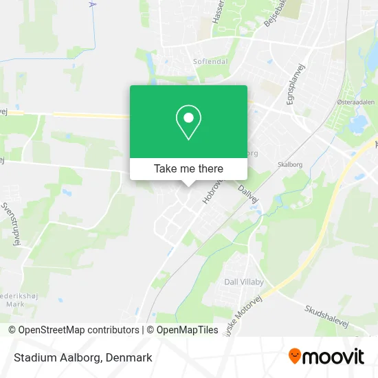 Stadium Aalborg map